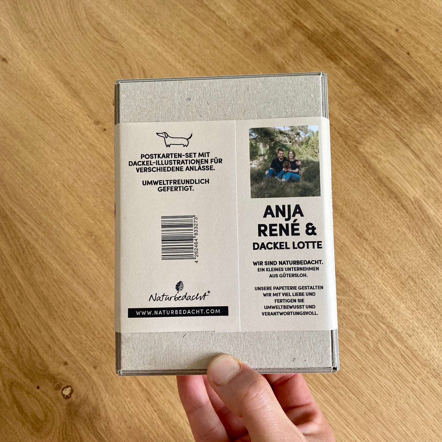 Dackel-Postkarten-Set - 10er Set + Umschläge und Überraschung