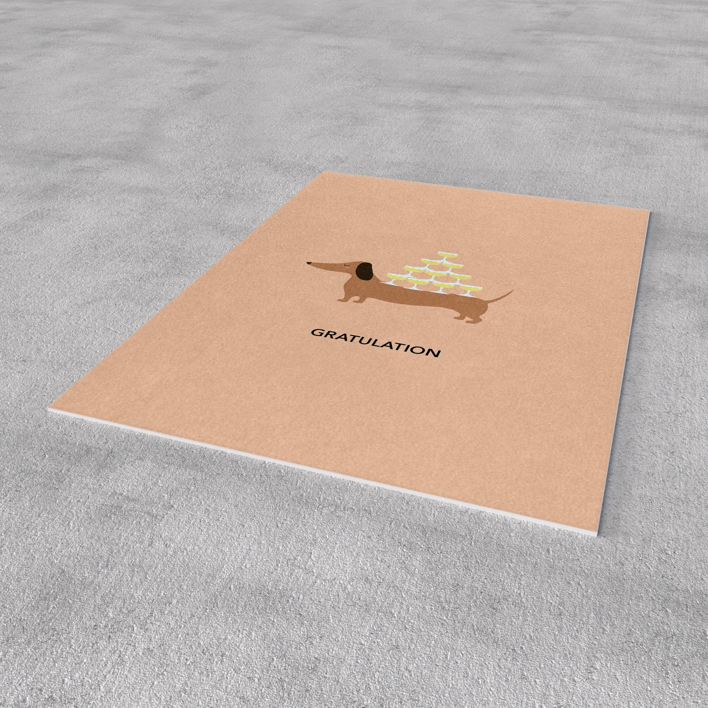 Postkarte - Dackel Gratulation - Nr. 306