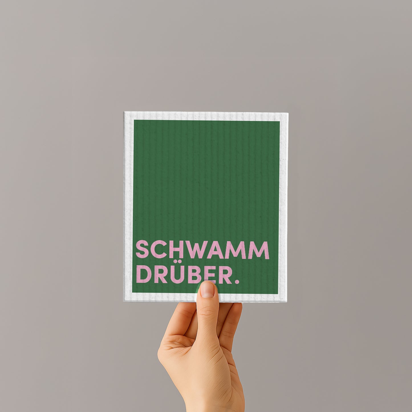 Schwammtuch - Naturschwammtuch - Spruch - Schwamm drüber - Nr. 12