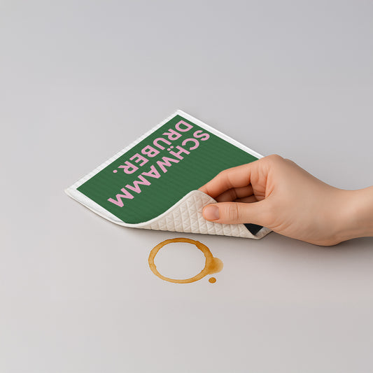 Schwammtuch - Naturschwammtuch - Spruch - Schwamm drüber - Nr. 12