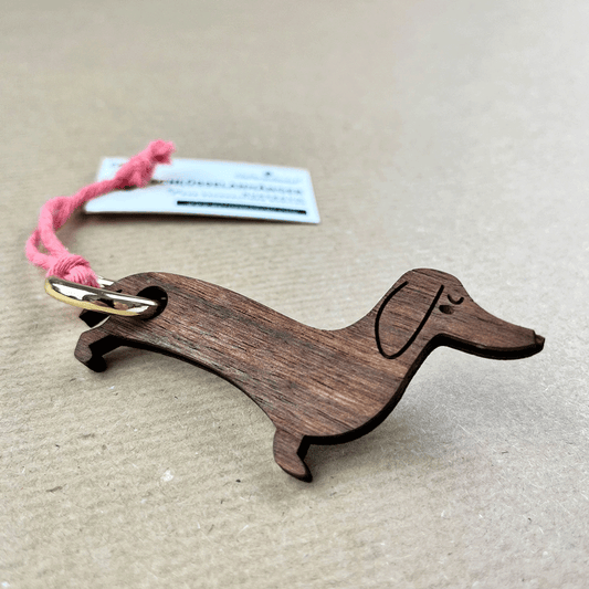 Schlüsselanhänger - Dackel – Nr. 1 - Naturbedacht kaufen