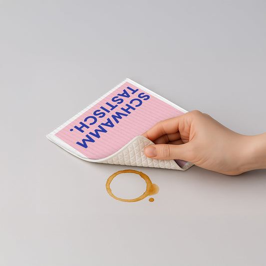 Schwammtuch - Naturschwammtuch - Spruch - Schwammtastisch - Nr. 3 - Naturbedacht kaufen