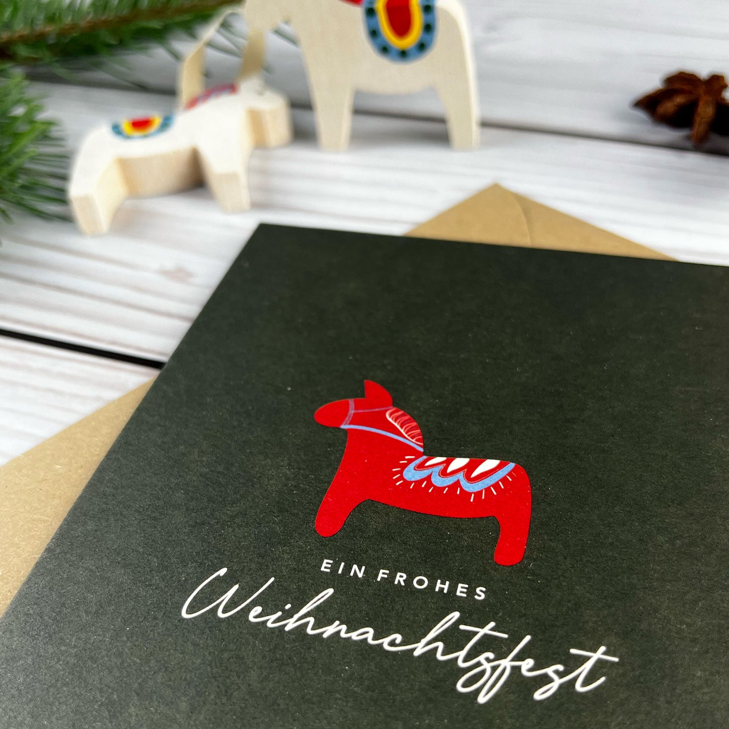 Weihnachtskarte inkl. Recycling-Umschlag - fair, ökologisch und nachhaltig