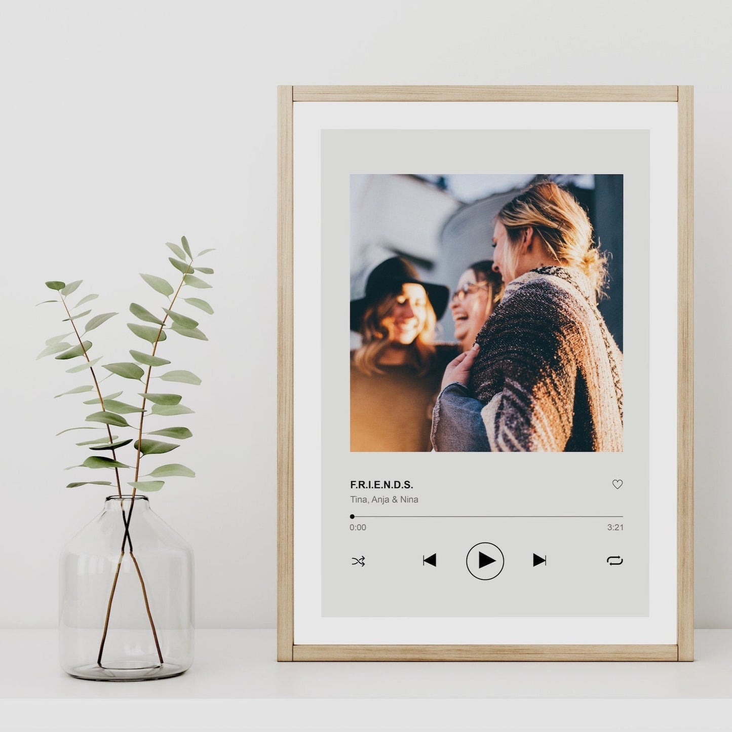Personalisierter Foto-Druck - "Kennenlernsong" / "Lieblingslied"