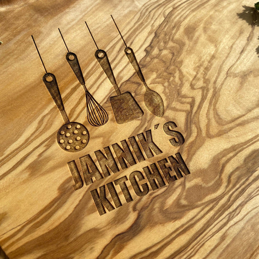 Personalisiertes Schneidebrett für Berufs- und Hobbyköche