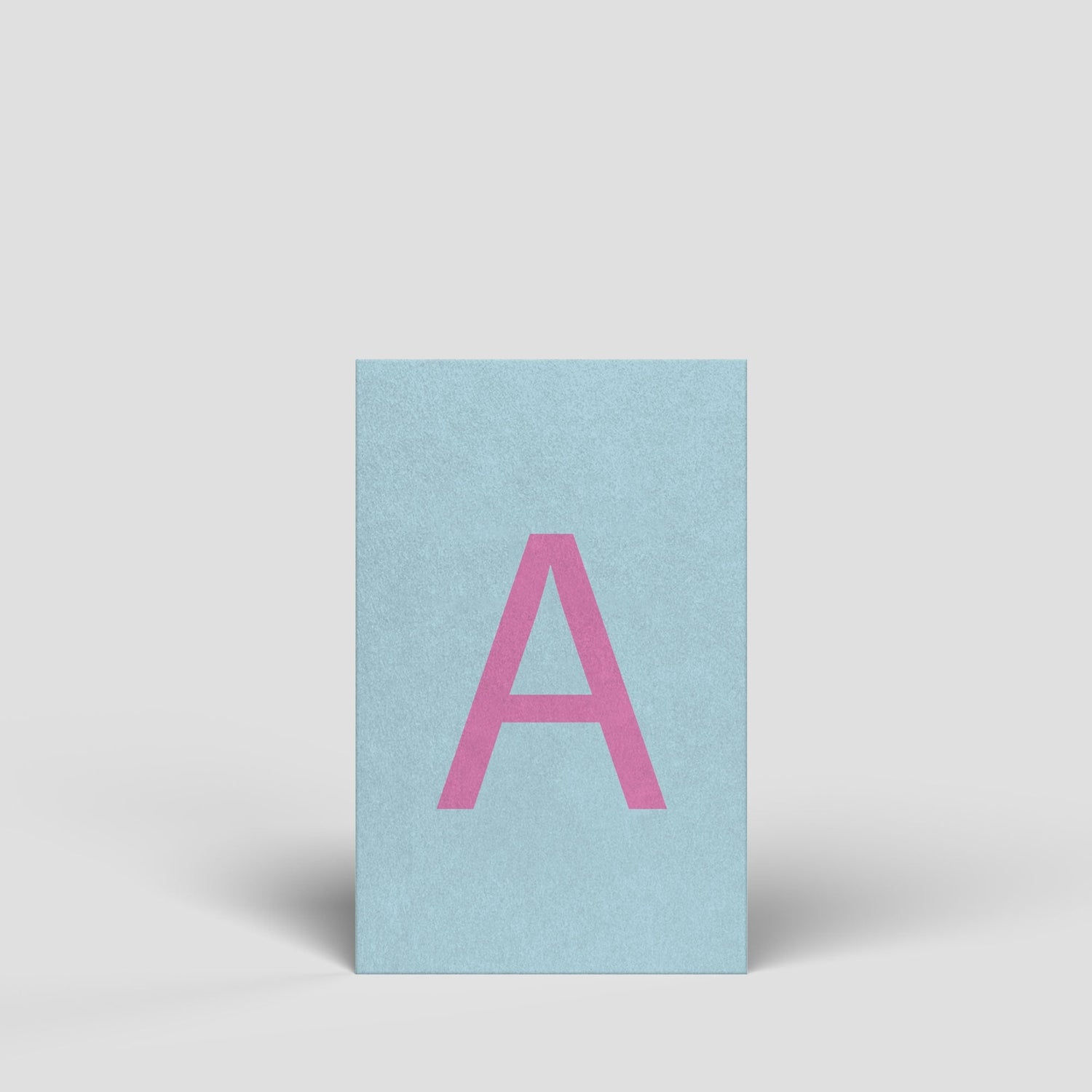 Nachhaltige Buchstabenkarten