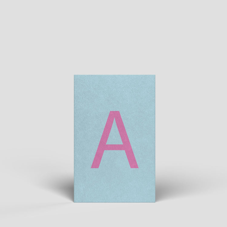 Nachhaltige Buchstabenkarten