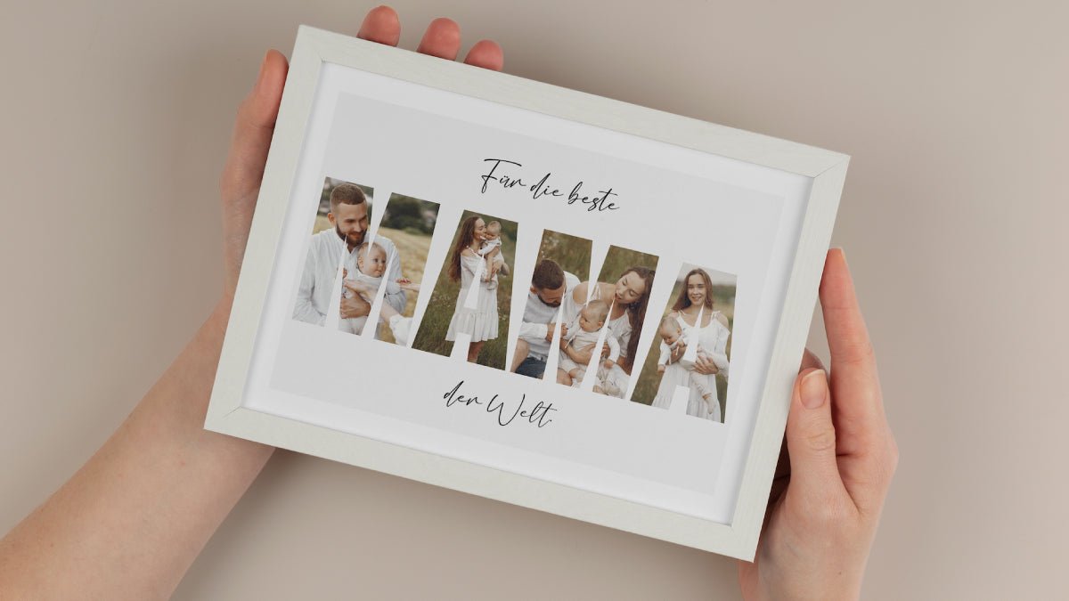 Foto-Collage Mama - Naturbedacht