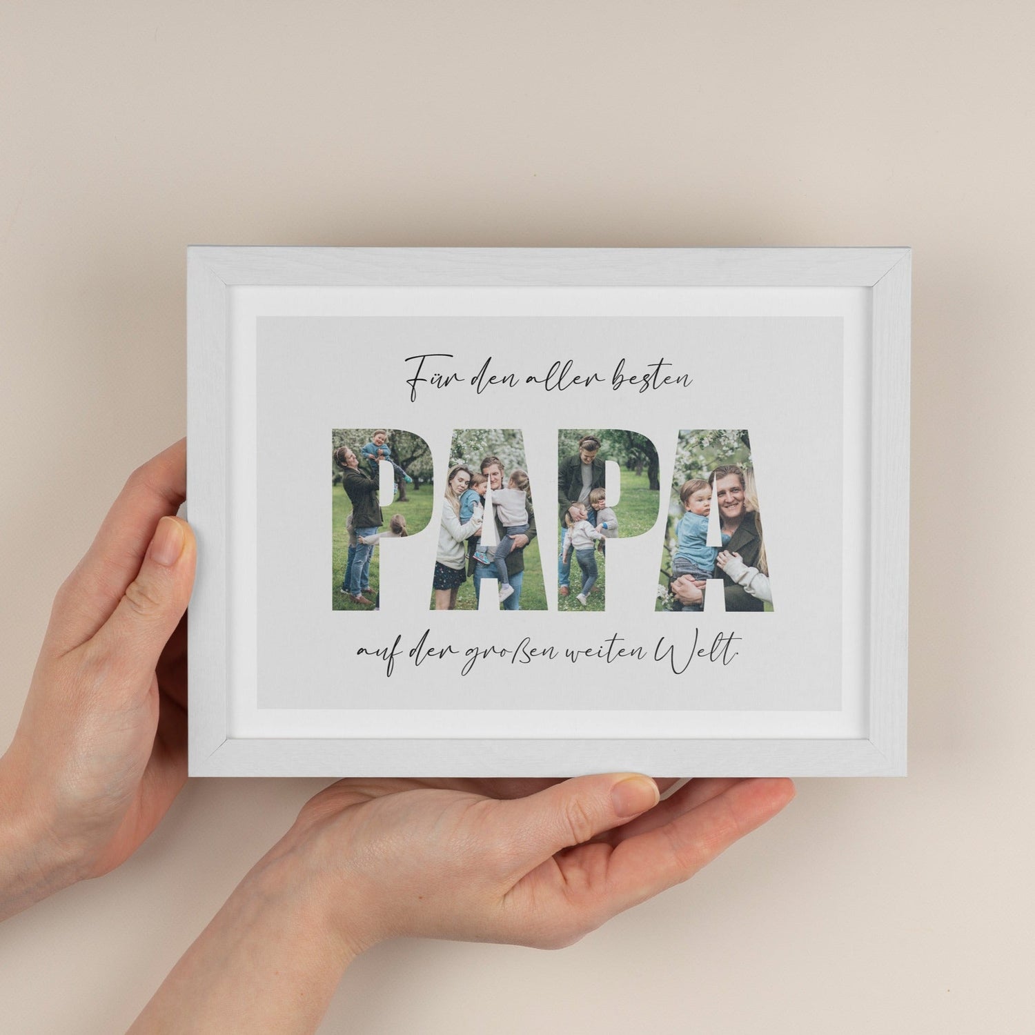 Foto-Collage Papa - Naturbedacht