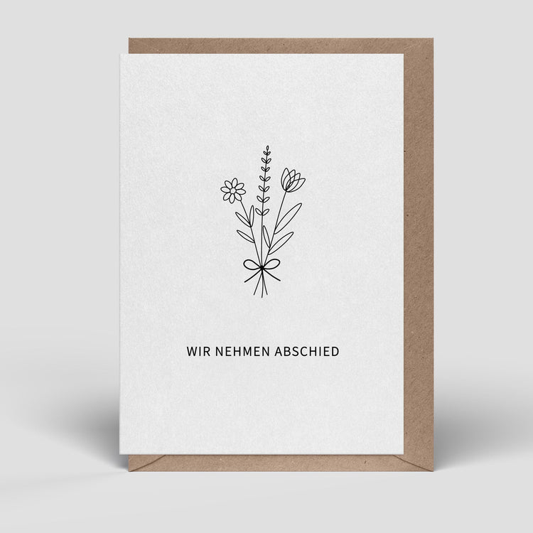 Nachhaltige Trauerkarten - Naturbedacht