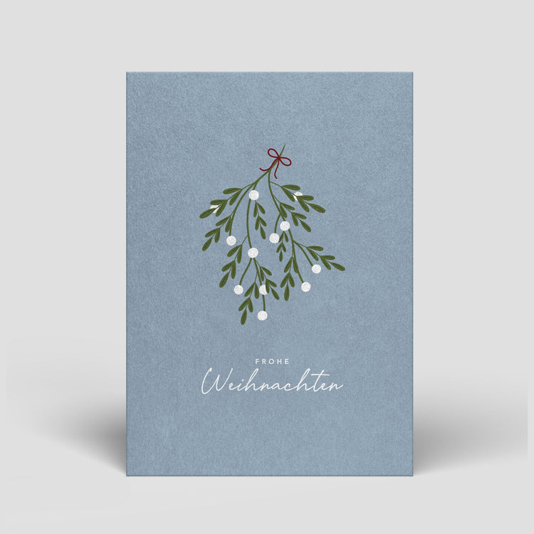 Nachhaltige Weihnachtskarten - Naturbedacht
