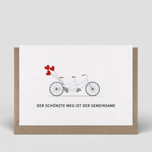 Klappkarte - Fahrrad zur Hochzeit - Nr. 263