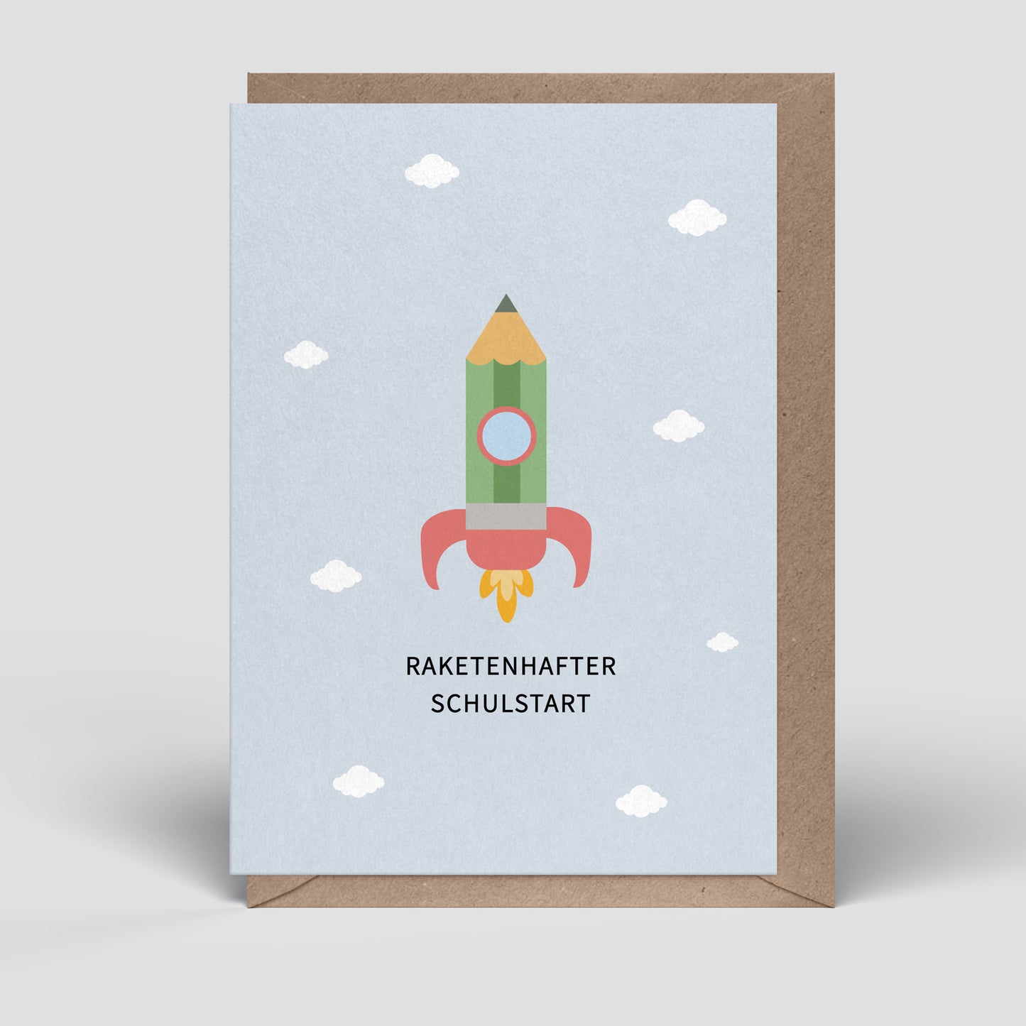 Klappkarte - Rakete zur Einschulung- Nr. 278