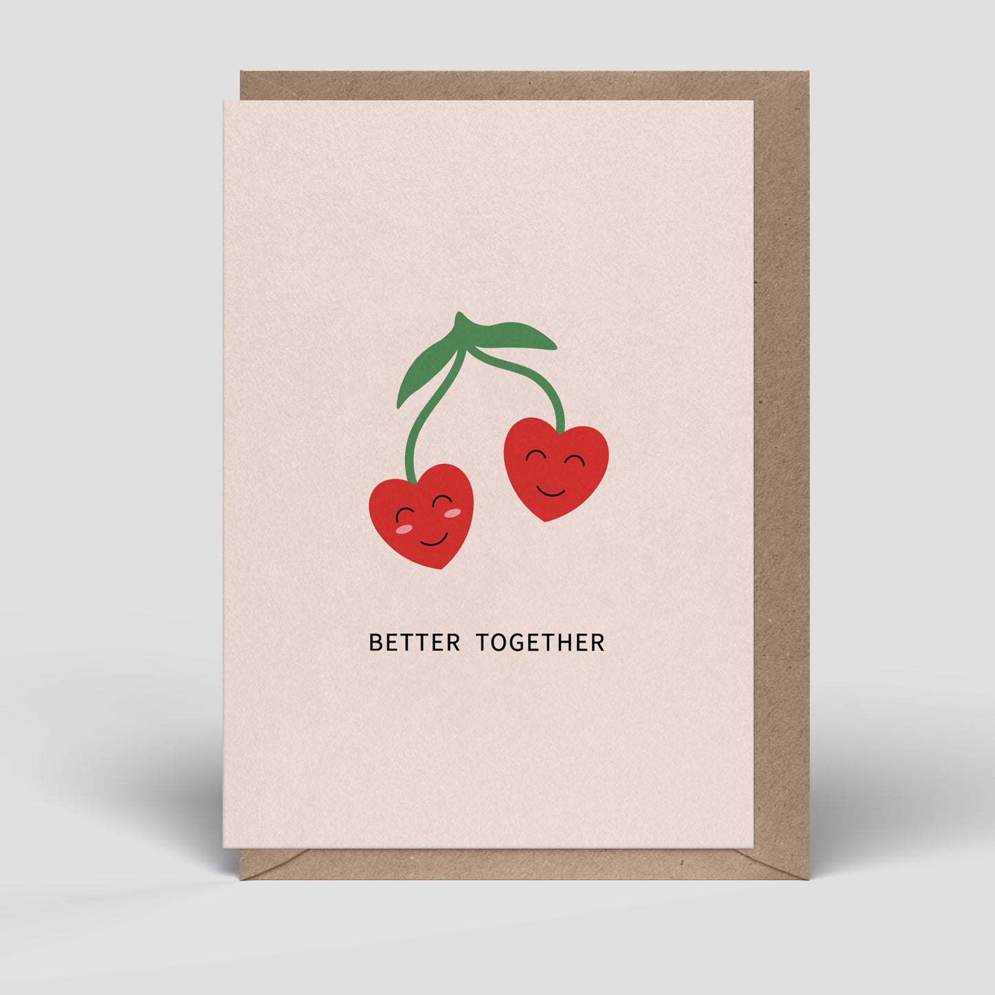 Klappkarte - Kirschpärchen - Liebe - Nr. 286