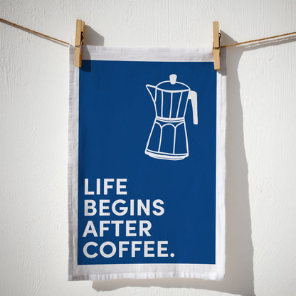 Geschirrtuch Bio-Baumwolle - Coffee First - Nr. 4