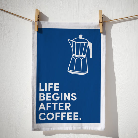 Geschirrtuch Bio-Baumwolle - Coffee First - Nr. 4