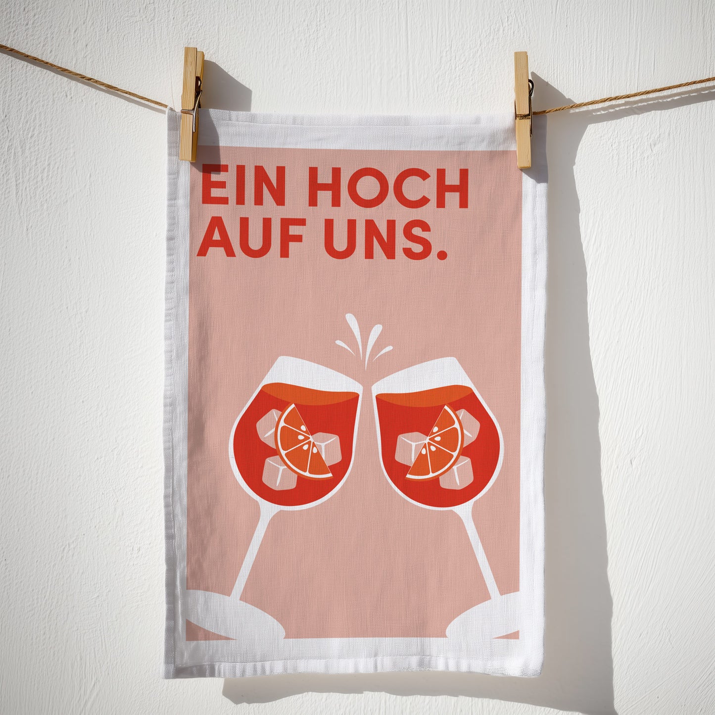 Geschirrtuch Bio-Baumwolle - Ein Hoch auf uns - Nr. 7