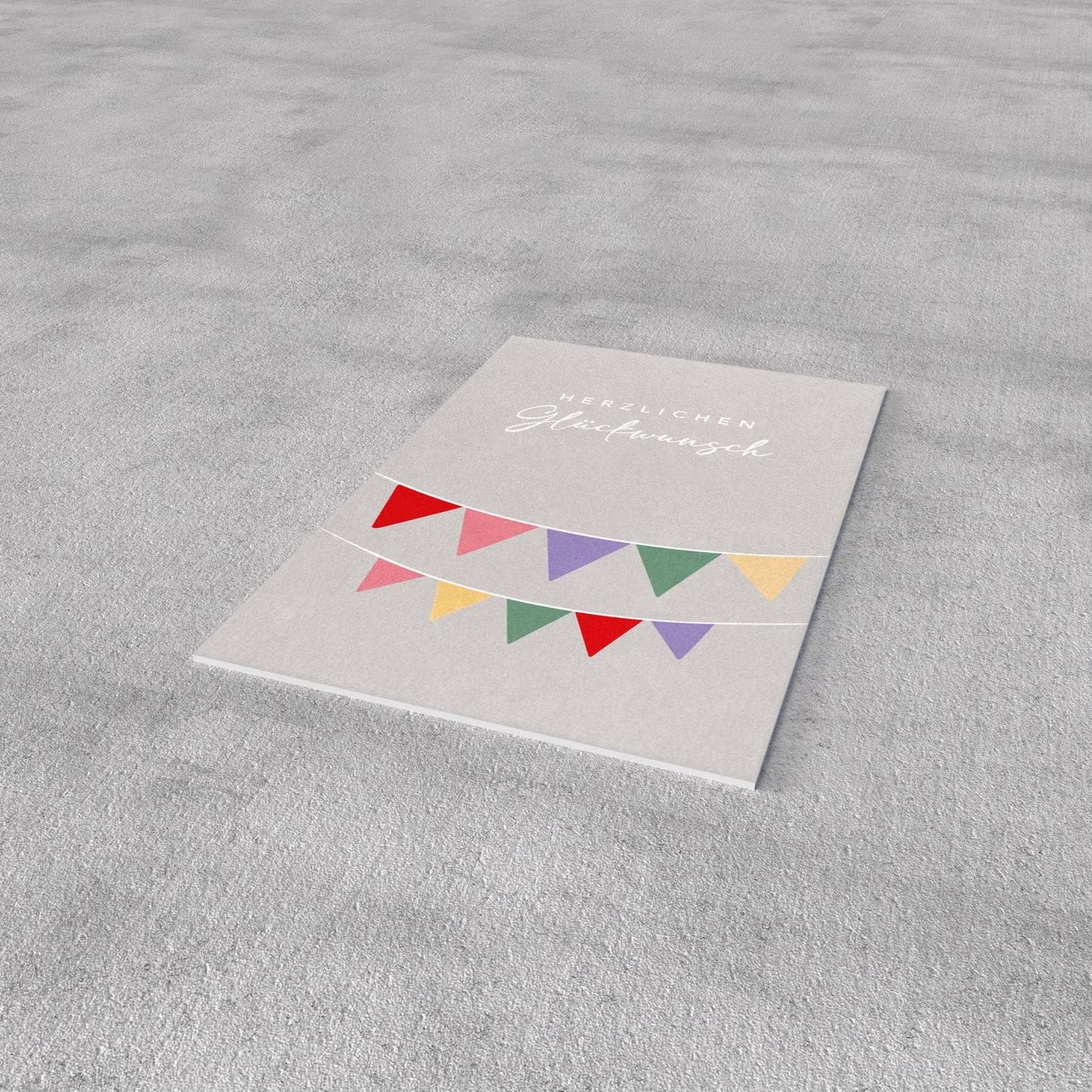 Midikarte - Girlande Glückwunsch - Nr. 139