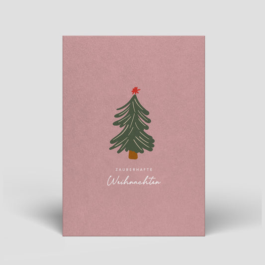 Weihnachtskarte inkl. Recycling-Umschlag - fair, ökologisch und nachhaltig