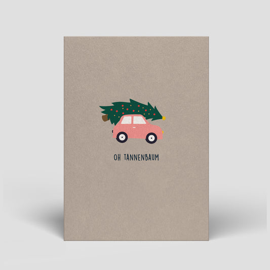 Postkarte - Weihnachten - Auto - Nr. 7