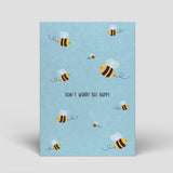 Postkarte - Don´t worry bee happy - Nr. 108