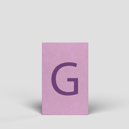 Midikarte - Buchstabe G - Nr. 168