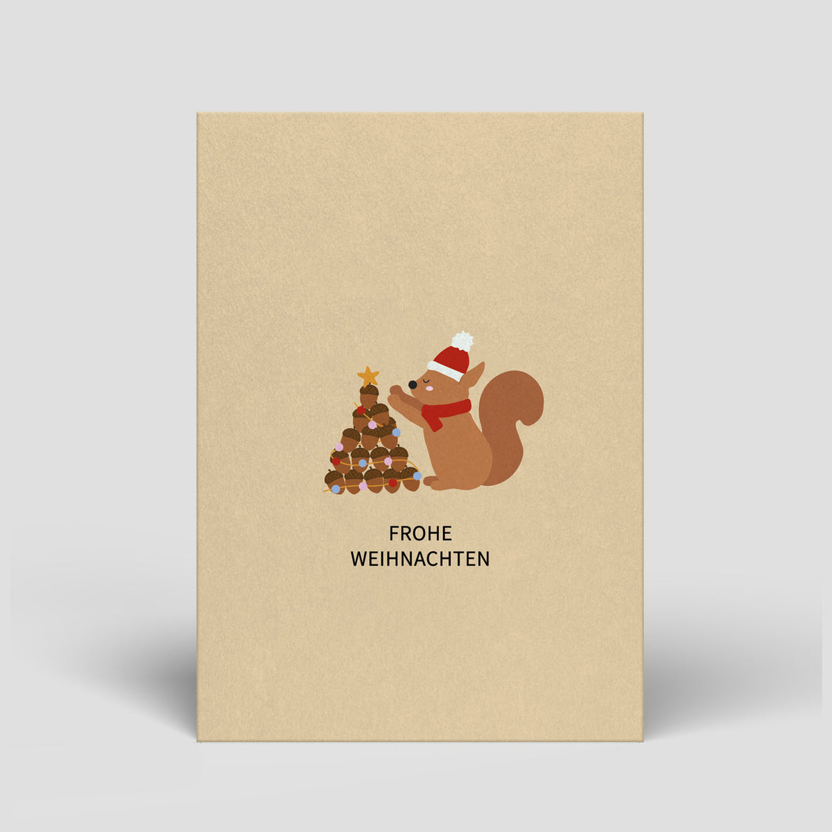 Weihnachtskarte - Eichhörnchen - Nr. 337