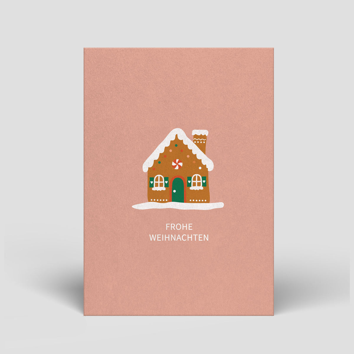 Weihnachtskarte - Lebkuchenhaus - Nr. 340