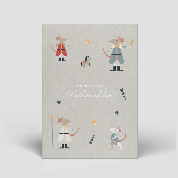 Postkarte - Weihnachten - Mäuse - Nr. 62