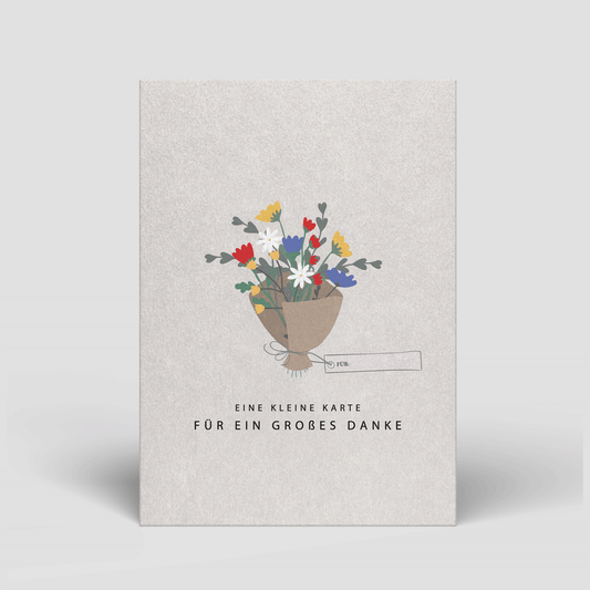 Postkarte - Kleine Karte für ein großes Danke - Nr. 98
