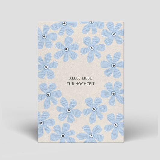 Postkarte - Hochzeit - Blumen - Nr. 99