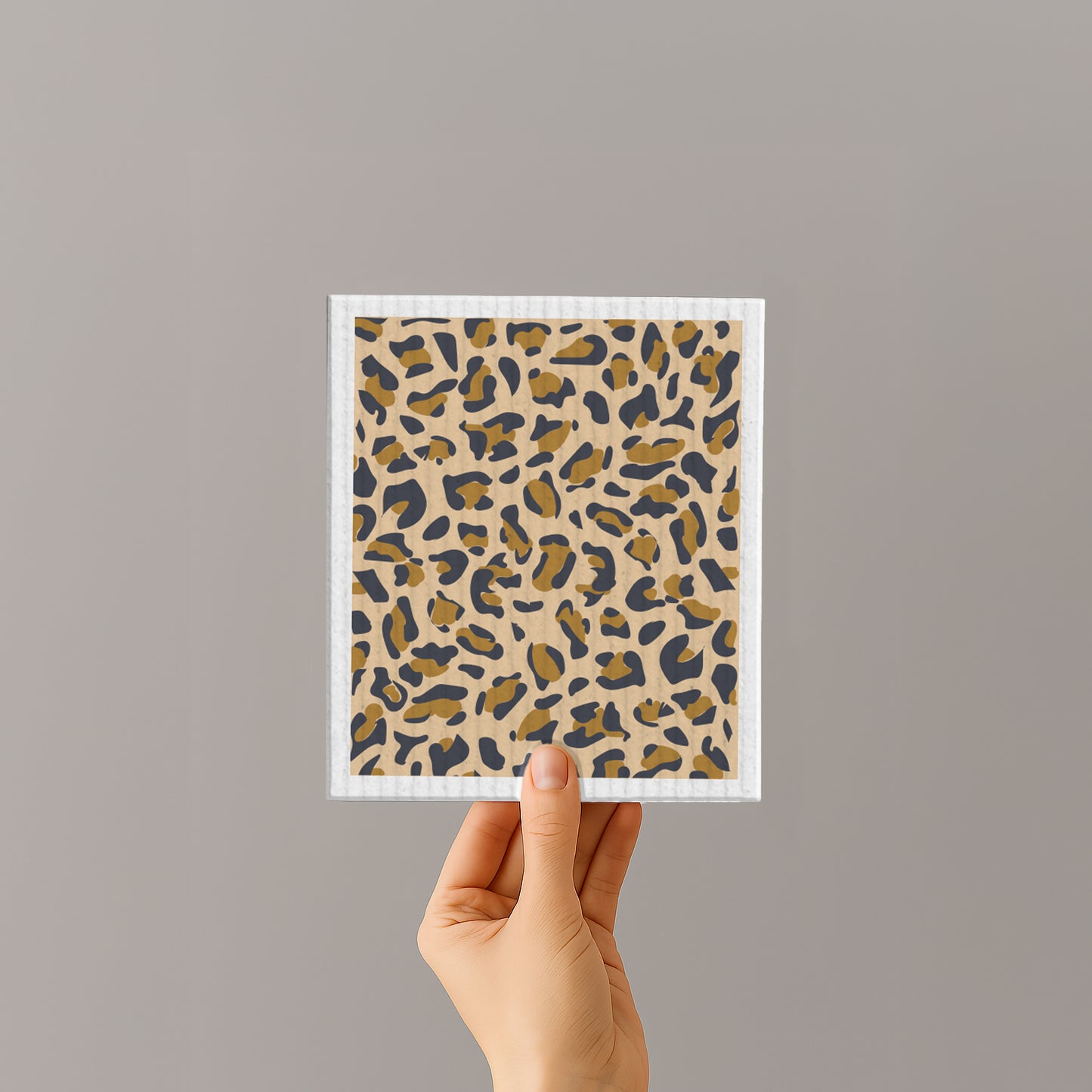 Schwammtuch - Naturschwammtuch - Leoparden-Muster - Leo-Muster - Nr. 9