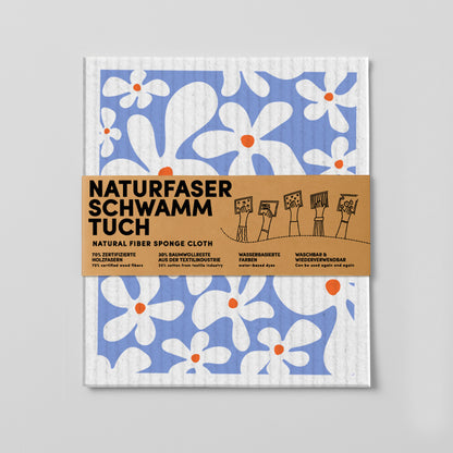 Schwammtuch - Naturschwammtuch - Blumen - Nr. 5
