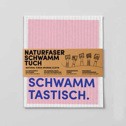 Schwammtuch - Naturschwammtuch - Spruch - Schwammtastisch - Nr. 3