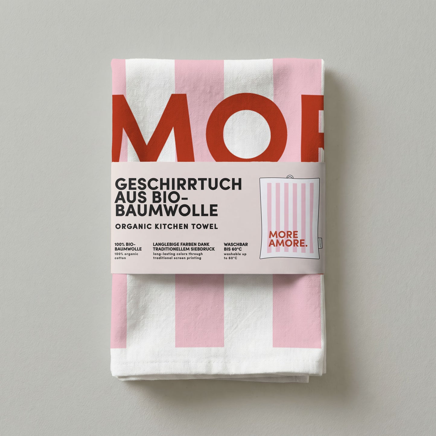 Geschirrtuch Bio-Baumwolle - More Amore - Nr. 8