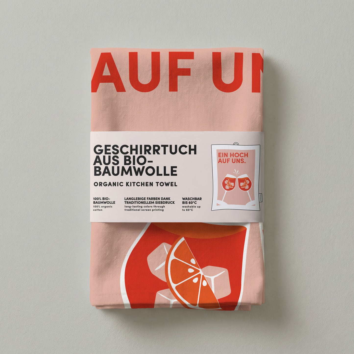Geschirrtuch Bio-Baumwolle - Ein Hoch auf uns - Nr. 7