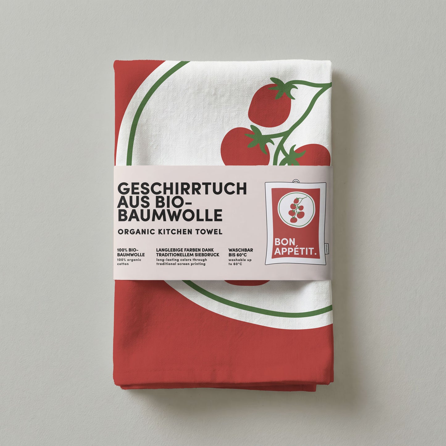 Geschirrtuch Bio-Baumwolle - Bon Appetit - Nr. 6