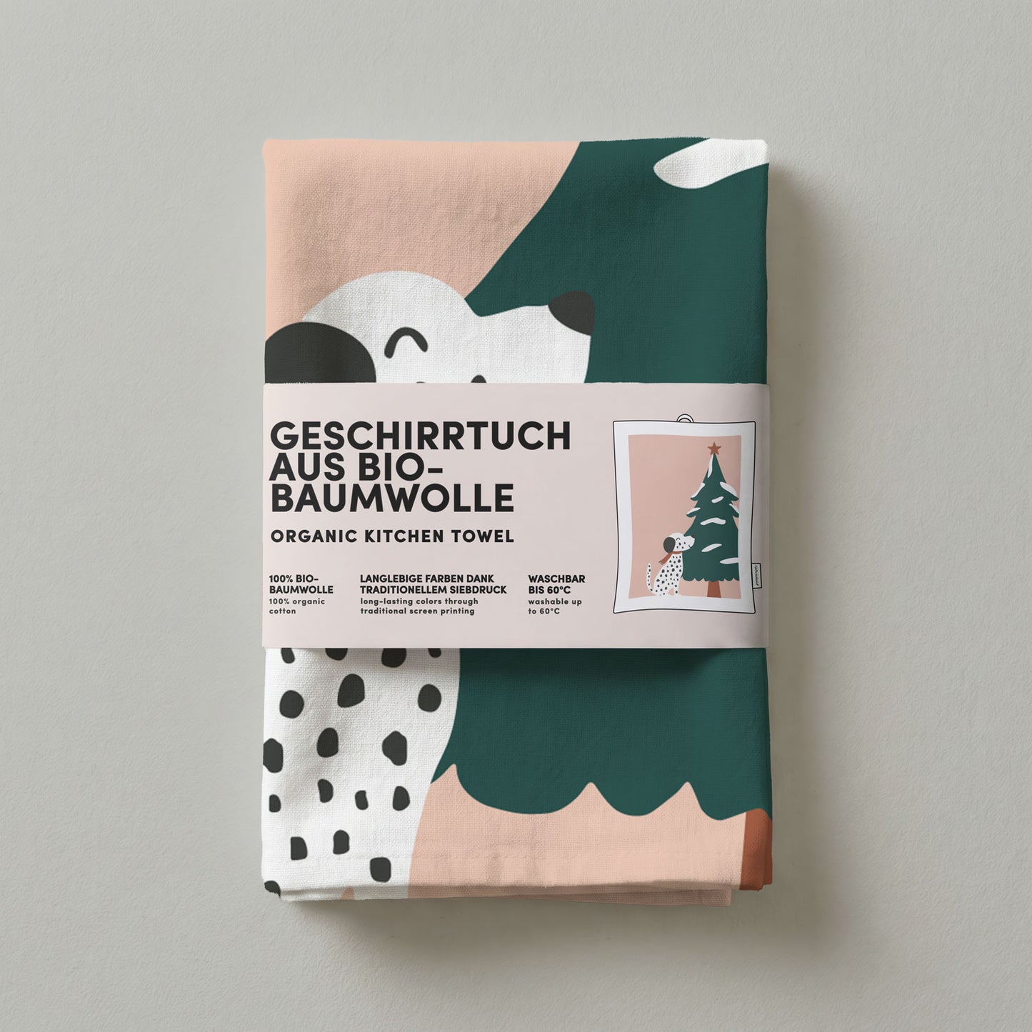 Geschirrtuch Bio-Baumwolle - Weihnachten - Nr. 12