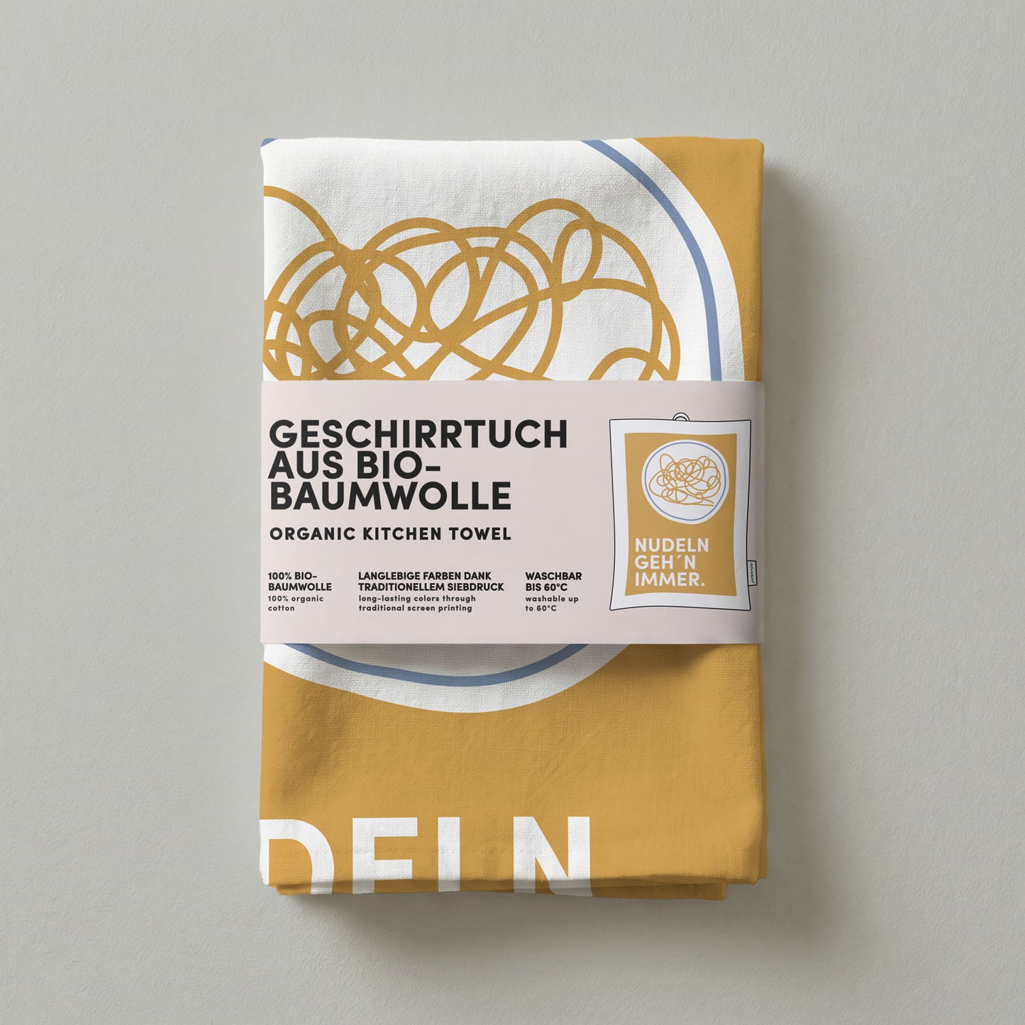 Geschirrtuch Bio-Baumwolle - Nudeln - Nr. 5