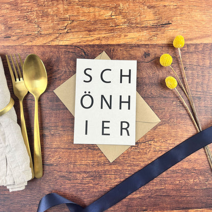 Karte zum Einzug inkl. Recycling - Umschlag - fair, ökologisch und nachhaltig - Naturbedacht kaufen