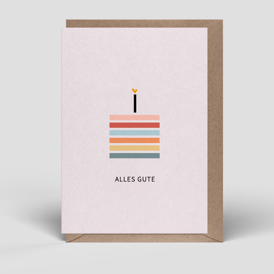 Klappkarte - Geburtstag - Torte - Nr. 253 - Naturbedacht kaufen