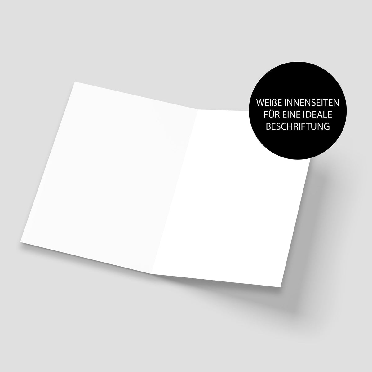 Kommunion-Klappkarte, weiße Innenseiten zum Beschriften