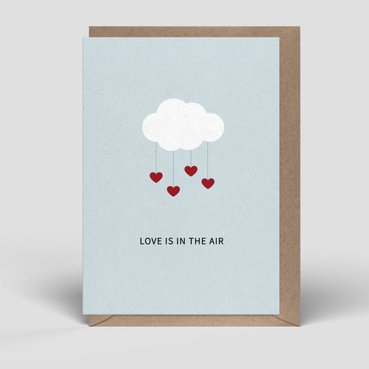 Klappkarte - Love is in the Air - Liebe - Nr. 285 - Naturbedacht kaufen