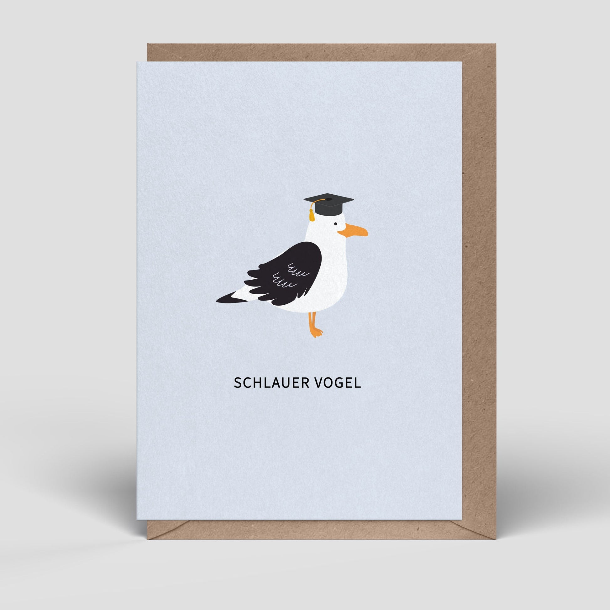 Klappkarte - Schlauer Vogel - Abschluss - Nr. 281 - Naturbedacht kaufen