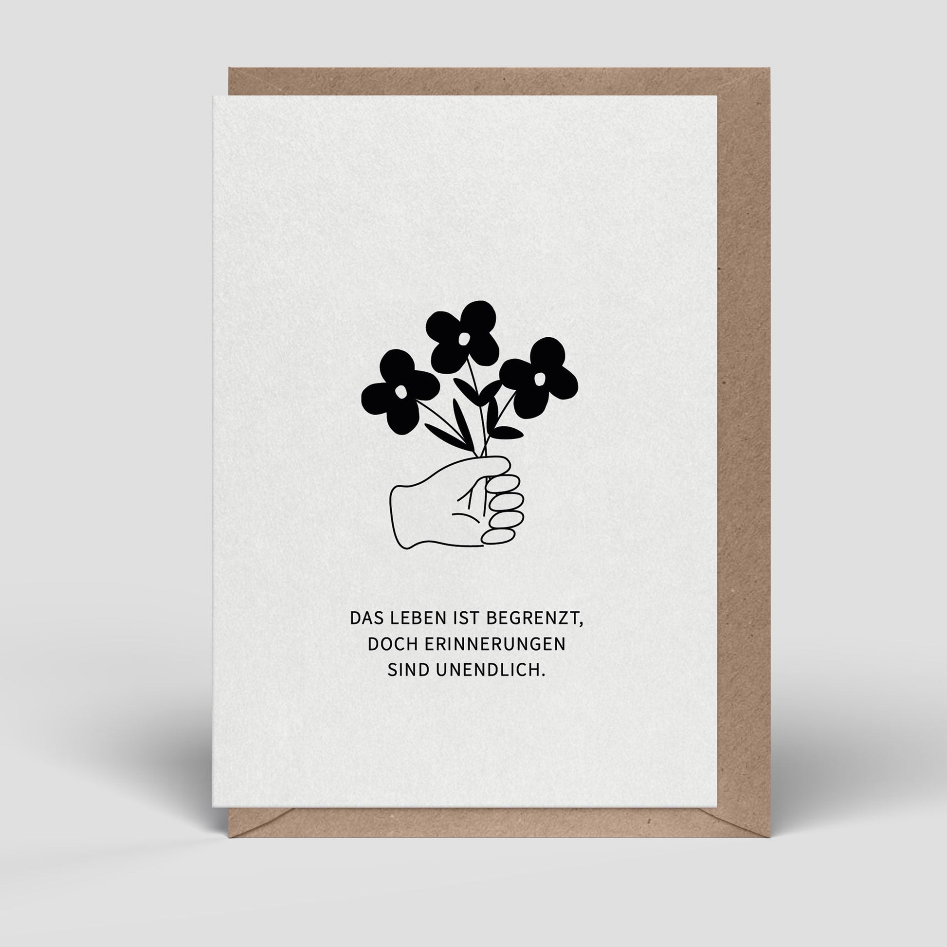 Klappkarte - Trauerkarte - Blumen - Nr. 267 - Naturbedacht kaufen