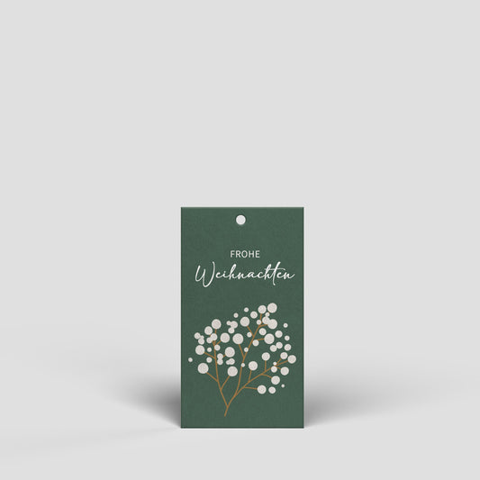 Kleiner Geschenkanhänger - Zweig mit runden Blüten - Nr. 147 - Naturbedacht kaufen