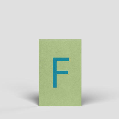 Midikarte - Buchstabe F - Nr. 167 - Naturbedacht kaufen