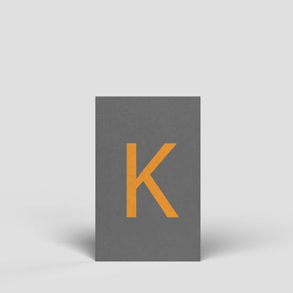 Midikarte - Buchstabe K - Nr. 172 - Naturbedacht kaufen