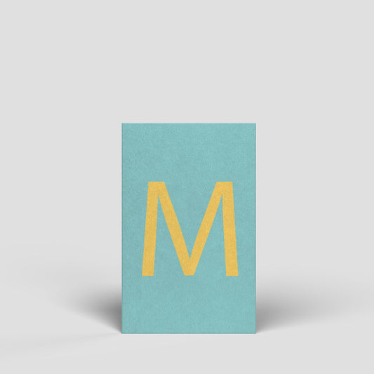 Midikarte - Buchstabe M - Nr. 174 - Naturbedacht kaufen