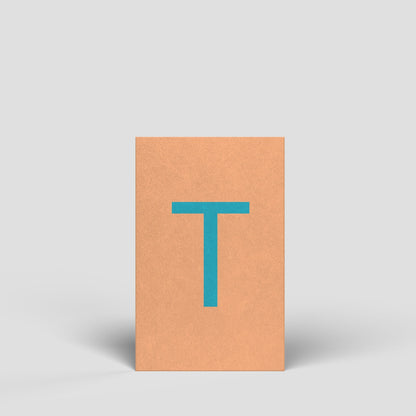 Midikarte - Buchstabe T - Nr. 181 - Naturbedacht kaufen